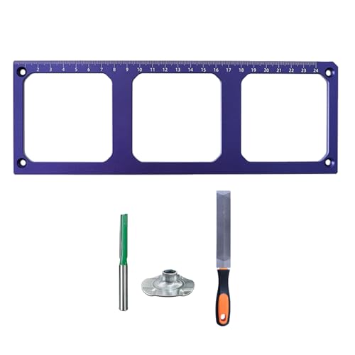Holzbearbeitungs-Schablone für 86 Drahtdosen, Schalter, Steckdosen, offenes Loch, Elektriker-spezifische Steckdosenöffnungsform von UNTERING