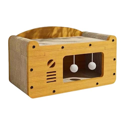 Kätzchen-Kratzer, Cartoon-Bett-Sofa, für den Innenbereich, Liege, Spielzeug für kleine große Katzen, Nest Nest groß von UNTERING