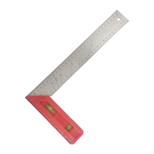 Kombinationswinkel, 200 mm, 300 mm, 400 mm, Schreiner, quadratisches Winkellineal, 45/90 Grad, mit Blasen, Holzbearbeitung, Aluminium, quadratisch mit Multiwinkel-Messlineal von UNTERING