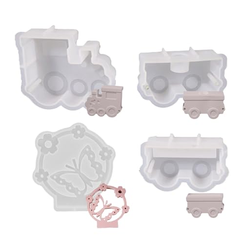 Kreative Ornament-Formen aus Silikon, zum Basteln, Figurenformen, Zug-Serie, Halterformen für Kerzenständer, Familienaktivitäten Kreative Ornament-Formen aus Silikon, zum Basteln, Figurenformen, Zug-Serie, Halterformen für Kerzenständer, Familienaktivitäten von UNTERING