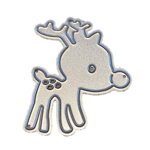 Metall-Stanzschablonen mit Weihnachtselch, Prägeschablone für Kartenherstellung, Journaling, Dekoration für Kartenherstellung Metall-Stanzschablonen mit Weihnachtselch, Prägeschablone für Kartenherstellung, Journaling, Dekoration für Kartenherstellung von UNTERING