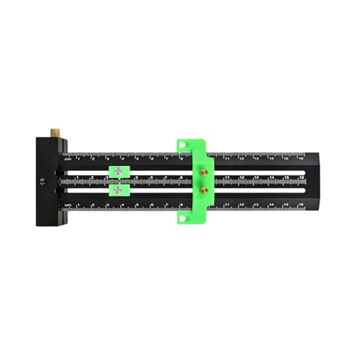 Metrisches / Zoll-Lineal, multifunktionales Anreißmesswerkzeug, Doppellinienmarkierung, T-förmiges Markierungslehre, professionelles Messgerät von UNTERING