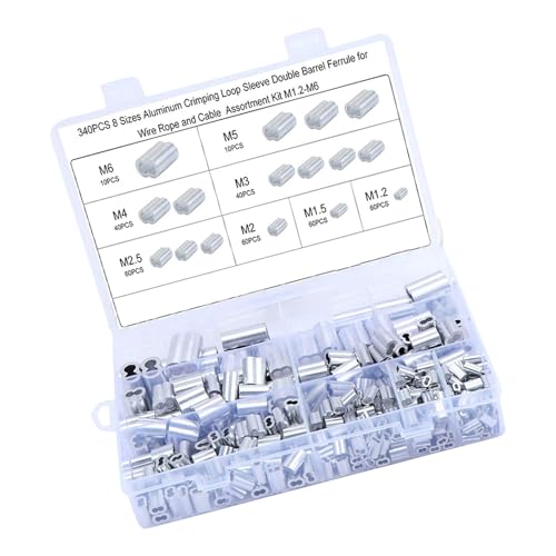 Pressklemmen Aluminium Doppelhülsen Drahtseilkauschen Drahtseil Kausche Set und Doppelhülsen Crimpen Looping Set Gummispanner Clip Pressklemmen Aluminium Doppelhülsen Drahtseilkauschen Drahtseil Kausche Set und Doppelhülsen Crimpen Looping Set Gummispanner Clip von UNTERING