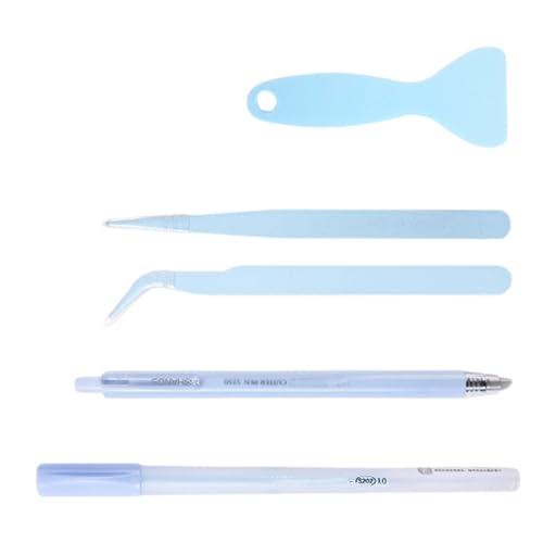 Professionelles Bastelwerkzeug, inkl. Klebstoff, Applikator, Stift, Keramikschneider, Pinzette und Spatel für Scrapbooking, professionelles Kunstbedarf, 4 Stück Professionelles Bastelwerkzeug, inkl. Klebstoff, Applikator, Stift, Keramikschneider, Pinzette und Spatel für Scrapbooking, professionelles Kunstbedarf, 4 Stück von UNTERING