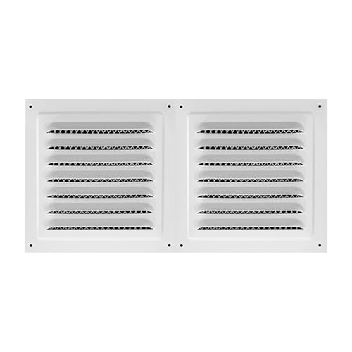 Quadratische Lüftungsgitterabdeckung aus Edelstahl mit Fliegengittern, Luftführung, Lüftungsabdeckung, einfach zu bedienen, Lüftungsgitter, Wandlüftung von UNTERING