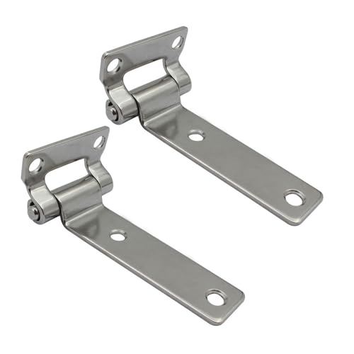 Robuste Scharniere aus 304 Stahl, rostfreies Design für industrielle Schränke und Versandbehälter, 2 Stück, starke Möbelscharniere von UNTERING