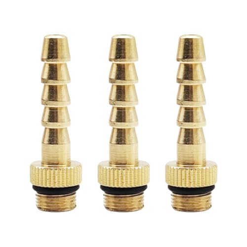 Schlauchadapter, Messing, für Grill, Outdoor, Kochen, Zubehör, Camping-Adapter, 3 Stück von UNTERING