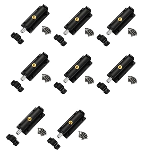 Sicherheitsriegel, Diebstahlschutz, Türbeschläge, verdickte Schlösser, Edelstahl, automatischer Türriegel, 8 Stück von UNTERING