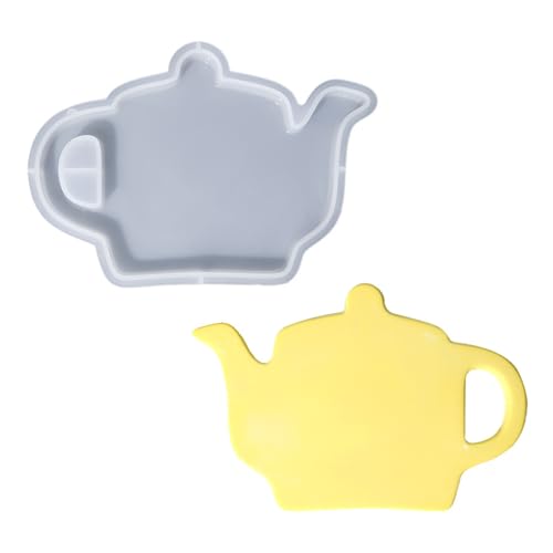 Silikon-Untersetzer-Formen, Tassenmatte, Teekannen-Form, Kunstharz, Kunstformen, Bastelbedarf, Silikon-Textur für Epoxy und Basteln, spülmaschinenfeste Form von UNTERING