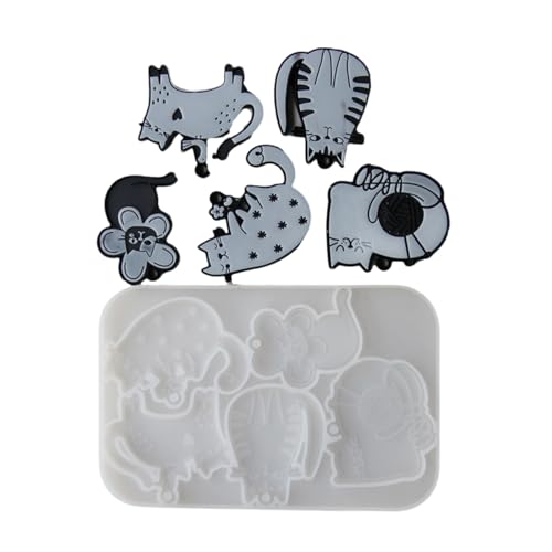Silikonform aus Kunstharz, Katzenform, Schmuckherstellung, Werkzeug, Ohrringe, geeignet für die Herstellung von Ohrringen und Anhängern, Silikon-Schlüsselanhängerform Silikonform aus Kunstharz, Katzenform, Schmuckherstellung, Werkzeug, Ohrringe, geeignet für die Herstellung von Ohrringen und Anhängern, Silikon-Schlüsselanhängerform von UNTERING