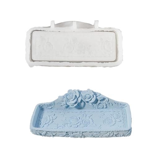 Silikonform mit Rosenprägung, Rosenform, Ohrringschale für Bastler, Schmucktablett aus Silikon Silikonform mit Rosenprägung, Rosenform, Ohrringschale für Bastler, Schmucktablett aus Silikon von UNTERING