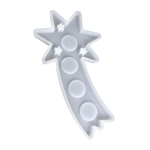 Silikonform mit Weihnachtsmeteoren, Kerzenhalter, 4 Löcher, Gips, Heimdekoration, für Hochzeiten, Teelichthalter, Silikonform von UNTERING