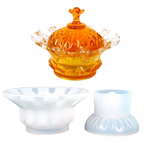 Silikonformen mit Deckel, Krone, Harz, Glas, Silikon, Beton, Zement, Silikonherstellung Silikonformen mit Deckel, Krone, Harz, Glas, Silikon, Beton, Zement, Silikonherstellung von UNTERING