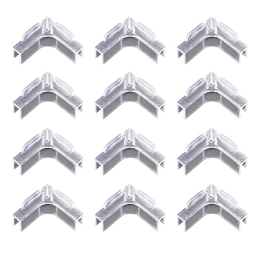 Transparente Stoßstangen für Aquarien, Ecken, kindersicher, Stoßstangenschutz, Klammern für 5/6/8 mm Glas-Eckenschutz für Glas Transparente Stoßstangen für Aquarien, Ecken, kindersicher, Stoßstangenschutz, Klammern für 5/6/8 mm Glas-Eckenschutz für Glas von UNTERING