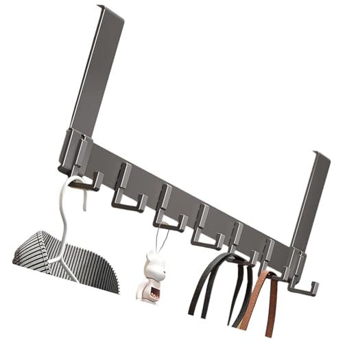 Türhaken ohne Bohren, robustes Aluminium, rostfrei, für Eingangsbereiche, Mäntel, Taschen, Aufbewahrung, moderner Türhänger für Badezimmer von UNTERING