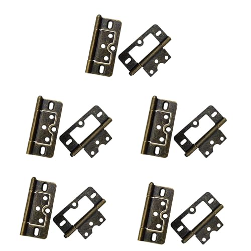 Türscharniere ohne Einstecken, glatt und leise, für Schränke, Kleiderschränke und Fenster, einfache Installation, Schrankscharniere, 10 Stück von UNTERING