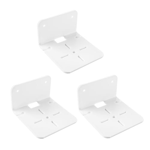 UNTERING Acryl-Aufbewahrungsregal für Überwachungskameras und Lautsprecher, ohne Bohren, Aufbewahrungsregal für Büro, transparente Überwachungshalterung, 3 Stück von UNTERING