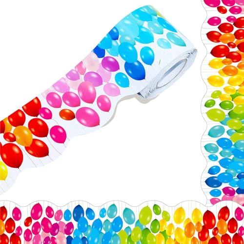 UNTERING Bunte Punkt-Bordüre, Pinnwand, Bordüre, selbstklebend, Klassenzimmer-Dekor, Aufkleber, Pinnpapier-Aufkleber von UNTERING