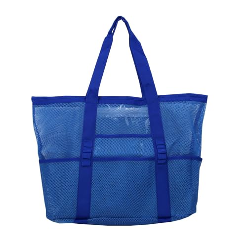 UNTERING Große Netz-Strandtasche mit Taschen, multifunktionale Tragetasche für Familienurlaub, tragbare Outdoor-Netz-Aufbewahrungstasche von UNTERING
