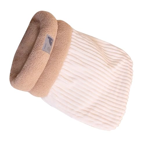 UNTERING Haustierbett, warme Decke für weiches, dickes Futter, pelzige Tasche, Schlaftasche, bequemes Nest, Foto-Requisiten, Katzenhöhle für Katzen, Plüsch, warm von UNTERING