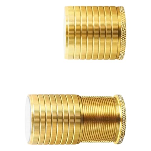 UNTERING Höhenversteller für den Schreibtisch mit rutschfester Unterseite, goldfarben, Möbel-Stabilisatoren für Esstisch, Bürotisch, Höhenversteller von UNTERING
