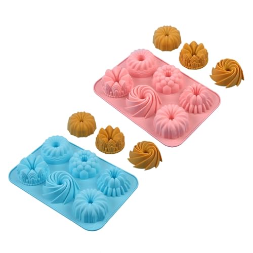 UNTERING Miniatur-Silikon-Kuchen-Antihaft-Backwerkzeug für Kekse, Kuchen, Gebäck, leicht zu reinigen, Dessert-Backformen, antihaftbeschichtet UNTERING Miniatur-Silikon-Kuchen-Antihaft-Backwerkzeug für Kekse, Kuchen, Gebäck, leicht zu reinigen, Dessert-Backformen, antihaftbeschichtet von UNTERING