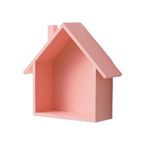 UNTERING Nostalgisches stabiles Holzhaus-Regal mit reichlich Stauraum, Wohnaccessoire für Sammlerstücke und mehr Organisation, Sammlerstücke von UNTERING