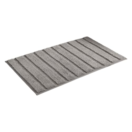 UNTERING Sicherer und rutschfester gestreifter Badteppich, wasserabsorbierender Stoff, perfekt für Familien, saugfähig, gestreift, Badematte von UNTERING