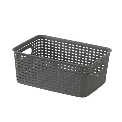 UNTERING Stapelbarer Aufbewahrungskorb mit Deckel, atmungsaktiv, handgewebt, für Kleidung und Zuhause, dekorativer Aufbewahrungskorb von UNTERING