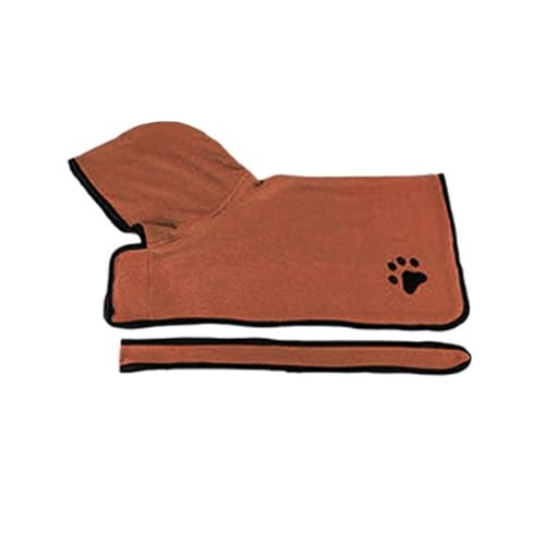 UNTERING Verstellbarer Bademantel mit Kapuze für Hunde, super abgeschrägtes Mikrofaser-Haustier-Badetuch, bequemes Welpentuch für alle Rassen, Haustier-Bademantel UNTERING Verstellbarer Bademantel mit Kapuze für Hunde, super abgeschrägtes Mikrofaser-Haustier-Badetuch, bequemes Welpentuch für alle Rassen, Haustier-Bademantel von UNTERING