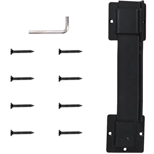 Wetterfeste Türriegel aus Karbonstahl mit 8 Auto-Blechschrauben für verzogene Tore, unebene Oberflächen, wetterfester Metall-Türriegel von UNTERING