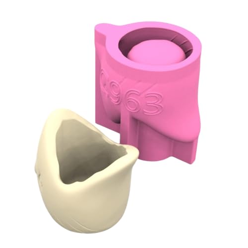 Wiederverwendbare handgefertigte Formen aus Silikon, Blumentopf, Fischform, Beton, Pflanzgefäßformen zum Basteln, einzigartige Pflanzgefäß-Vasenform von UNTERING