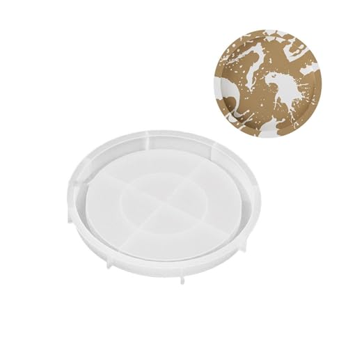 Zement-Tablett-Formen aus Silikonharz, runde Schmuckform für Harzgussform von UNTERING