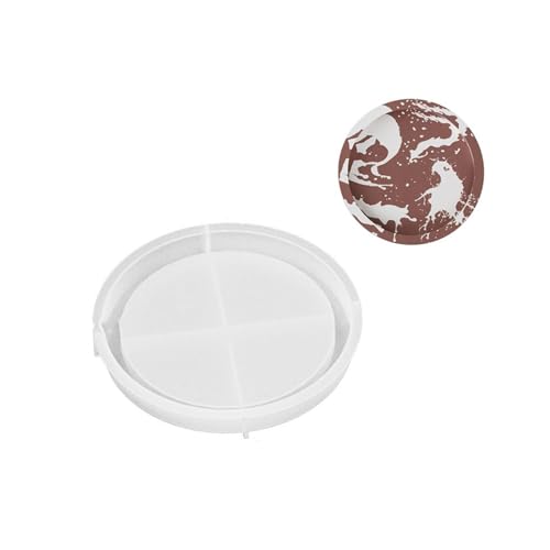 Zement-Tablett-Formen aus Silikonharz, runde Schmuckform für Harzgussform von UNTERING