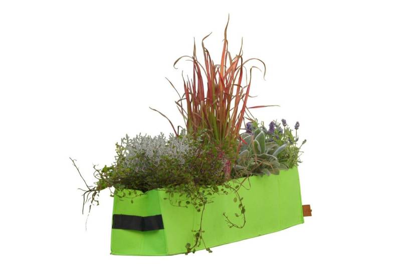 UNUS GARDEN Blumenkasten Blumenkasten Balkonkasten aus Filz (1 St., 79,5 cm lang grün), Balkonkasten wetterbeständig atmungsaktiv gegen Nässestau von UNUS GARDEN