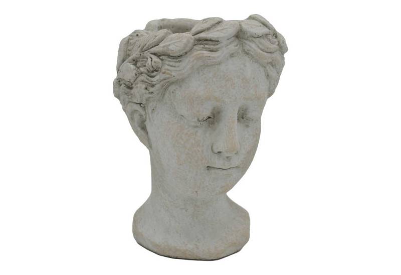 UNUS GARDEN Blumentopf Büste Frauenkopf zum Bepflanzen (1 St., ca. 15 x 11,5 x 11 cm (HxBxT), Übertopf Blumentopf Pflanzkübel aus Beton bepflanzbar von UNUS GARDEN