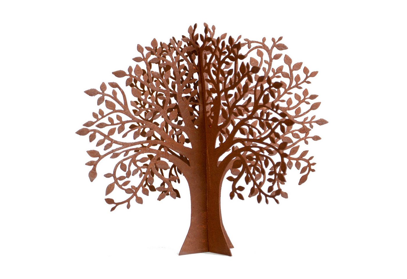 UNUS GARDEN Dekofigur Baum Rost bestehend aus 2 Steckelementen (1 St., 30x24,5 cm (HxB), Gartendeko Rostdeko Dekostecker rostige Deko Garten robust von UNUS GARDEN