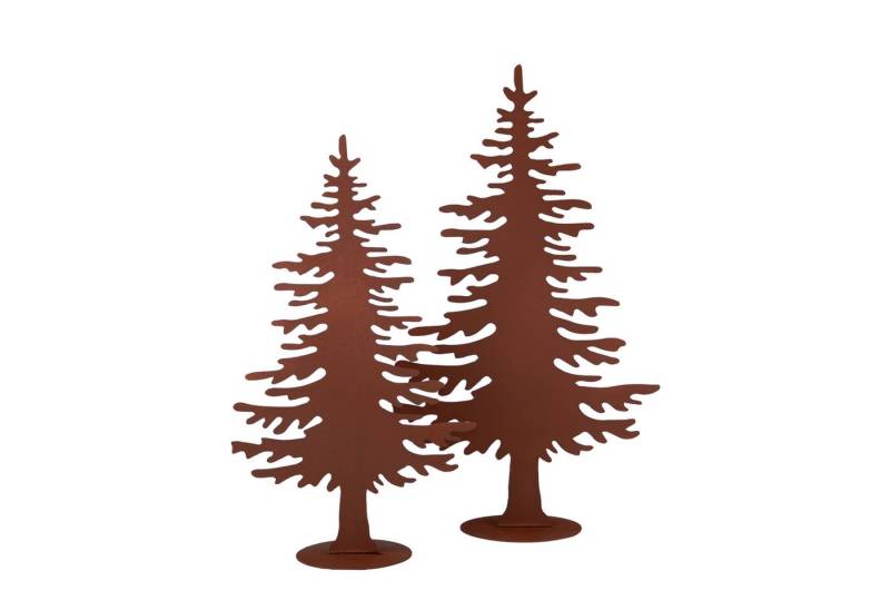 UNUS GARDEN Dekofigur Weihnachtsbaum im Rostdesign (draußen oder drinnen), Weihnachten Herbstdeko Weihnachtsdeko Winter Garten von UNUS GARDEN