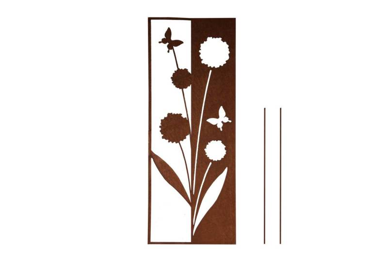 UNUS GARDEN Gartenstecker Roststecker Schild Blumen (1-St) von UNUS GARDEN