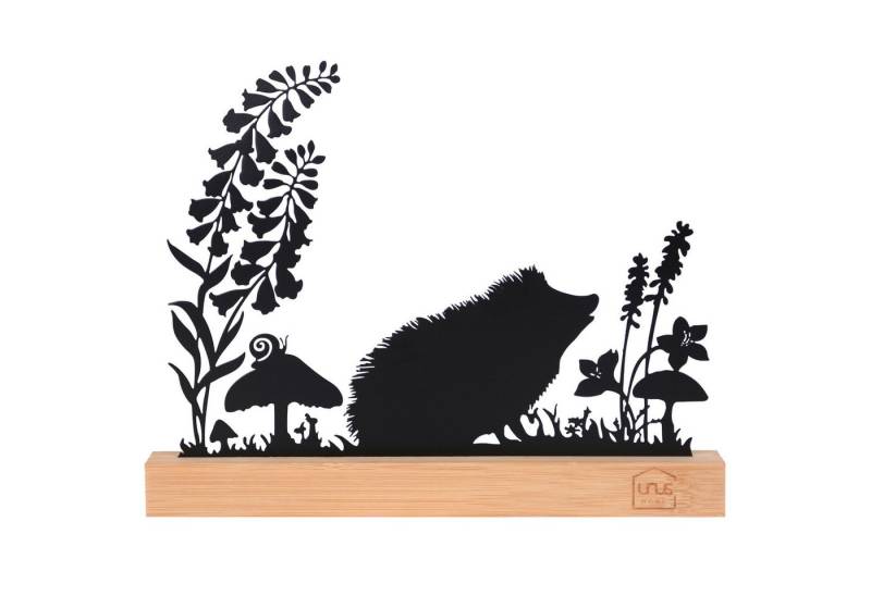 UNUS HOME Dekofigur Aufsteller Igel-Silhouette (26cm breit), Herbstdeko Herbstdekoration Herbst-Aufsteller Herbst von UNUS HOME