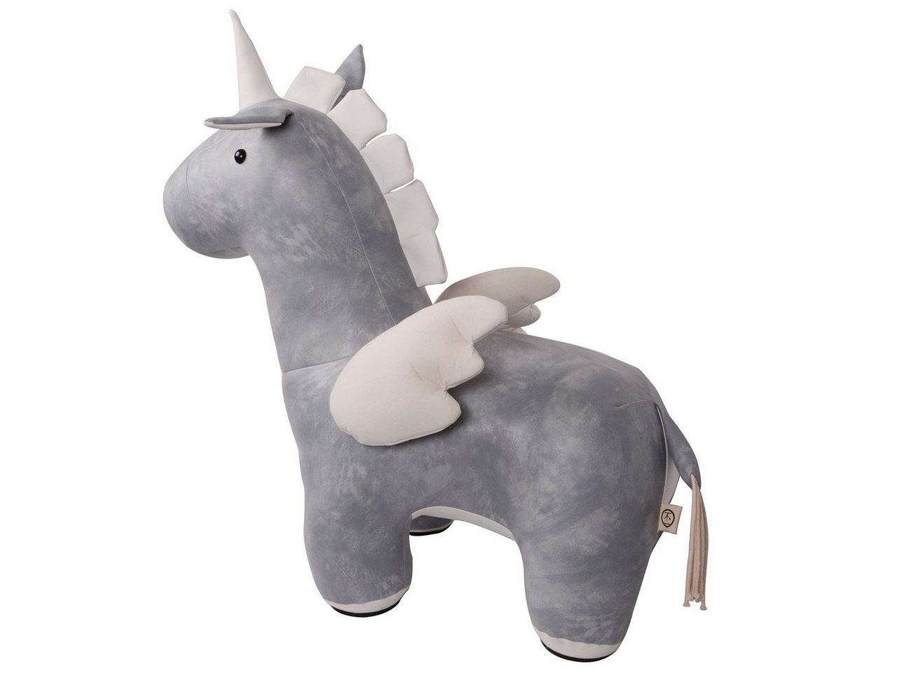 UNUS HOME Dekofigur Kunstleder Einhorn Blau Grau 69 cm (1 St) von UNUS HOME