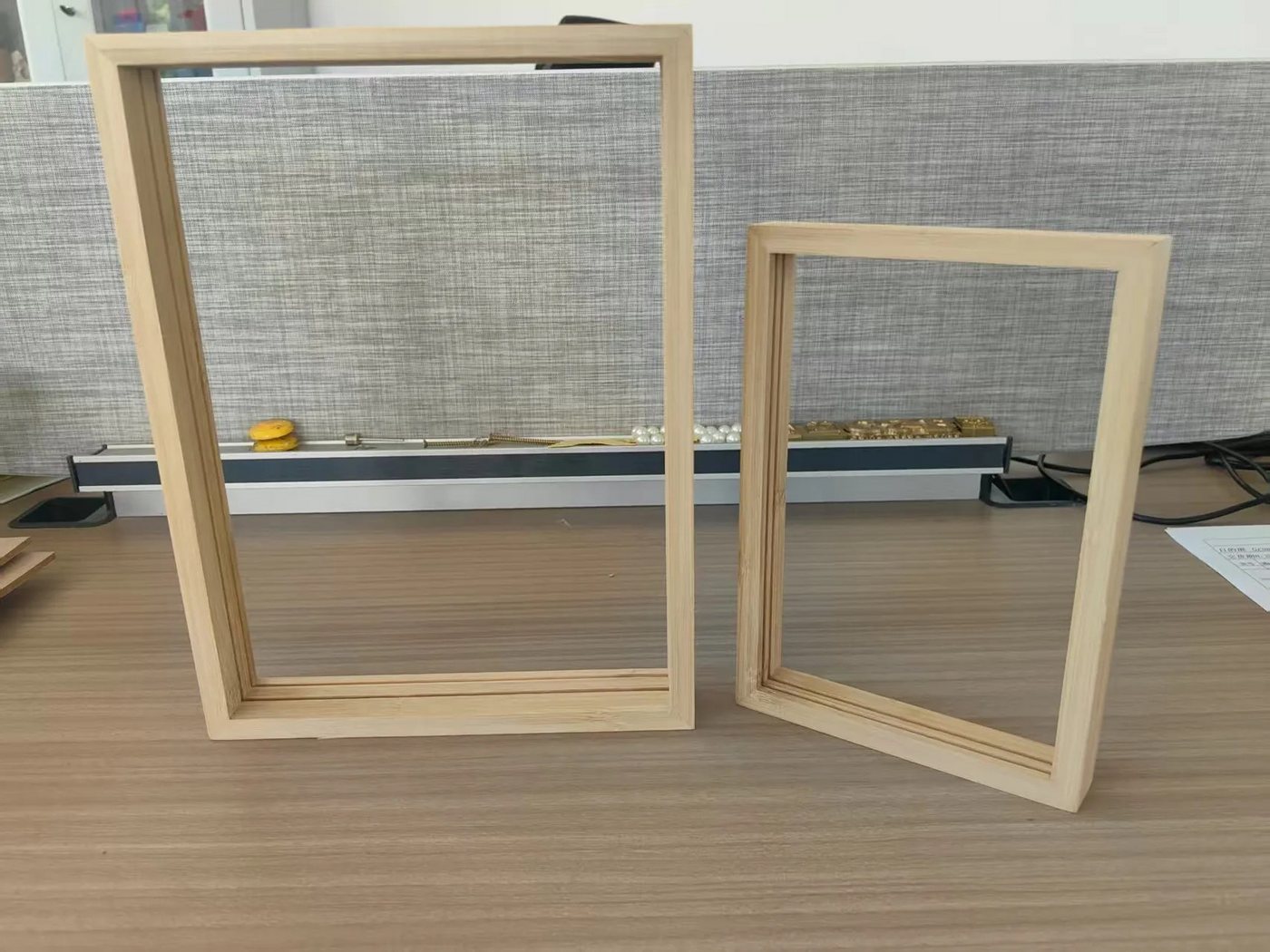 UNUS HOME Dekohänger Fotorahmen aus Holz im 2er Set in natur (Bilderrahmen 2er Set) von UNUS HOME