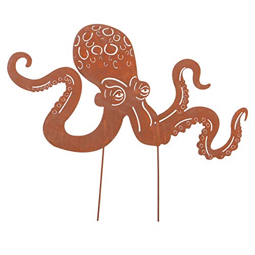 UNUS Gartendeko Gartenstecker aus Edelrost Metall Octopus 70cm für Garten Terrasse oder Balkon UNUS Gartendeko Gartenstecker aus Edelrost Metall Octopus 70cm für Garten Terrasse oder Balkon von UNUS