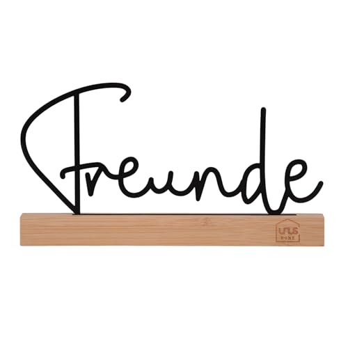 UNUS Aufsteller Freunde Logo in schwarz von UNUS