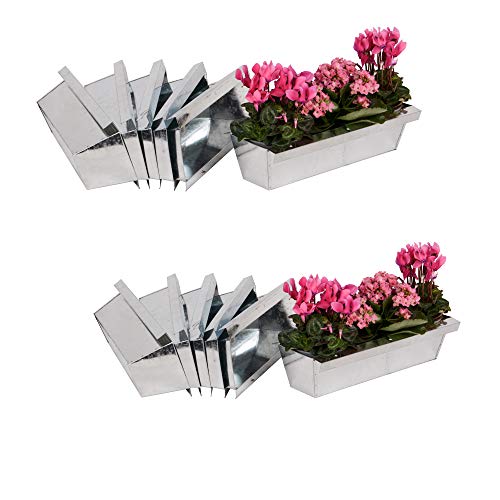 UNUS Blumenkasten mit Aufhängung Set Balkonkasten Einsatz passend für Europaletten für Blumen, Kräuter und Früchte 12 Stück 38cm von UNUS