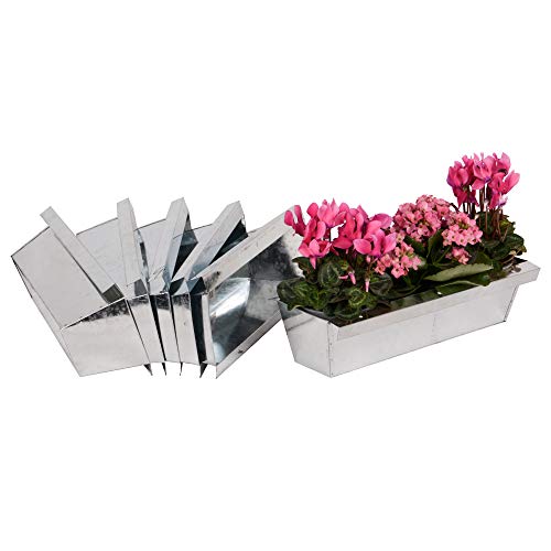 UNUS Blumenkasten mit Aufhängung Set Balkonkasten Einsatz passend für Europaletten für Blumen, Kräuter und Früchte 6 Stück 38cm von UNUS