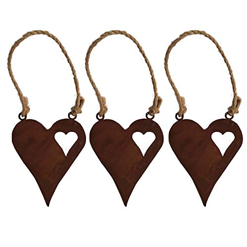UNUS Deko Herz Rost 3er Set zum Aufhängen mit Jutekordel, Edelrost Deko für Garten, Terrasse, Balkon und Zuhause UNUS Deko Herz Rost 3er Set zum Aufhängen mit Jutekordel, Edelrost Deko für Garten, Terrasse, Balkon und Zuhause von UNUS