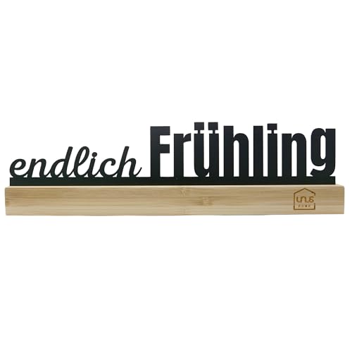 UNUS Frühlings-Aufsteller schwarz Holz Metall Endlich Frühling Spruchschild Sprücheschild Frühlingsdeko UNUS Frühlings-Aufsteller schwarz Holz Metall Endlich Frühling Spruchschild Sprücheschild Frühlingsdeko von UNUS