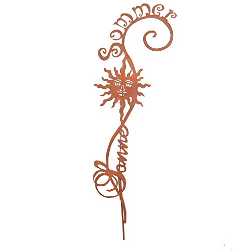 UNUS Gartenstecker Rost Girlande Sommer Sonne groß von UNUS