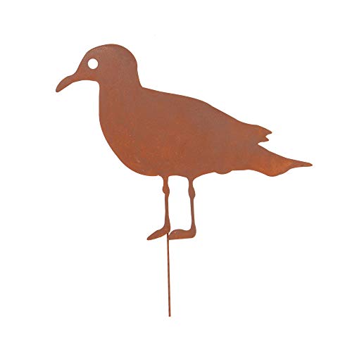 UNUS Gartenstecker Rost Möwe klein von UNUS